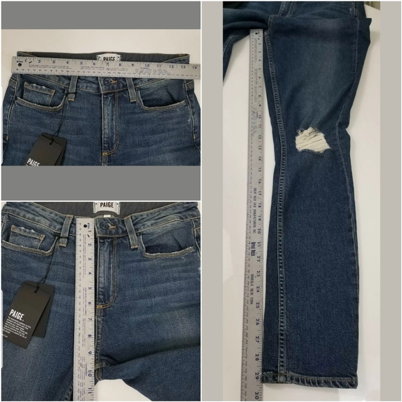 Paige Carter Slim High Rise Harvey Destructed C9 - Picture 3 of 6